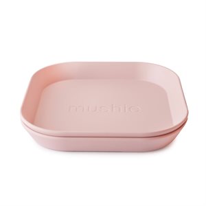 Mushie Dinner Plate - Square - Blush